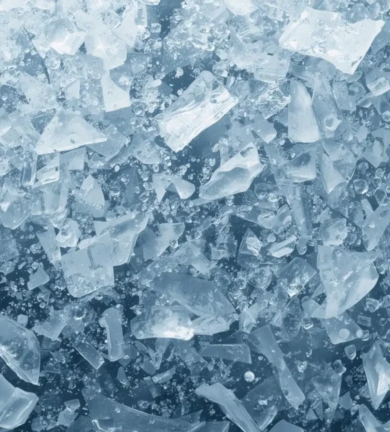 kırık buz parçacıkları banner
