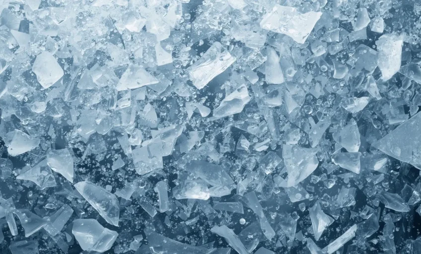 kırık buz parçacıkları banner